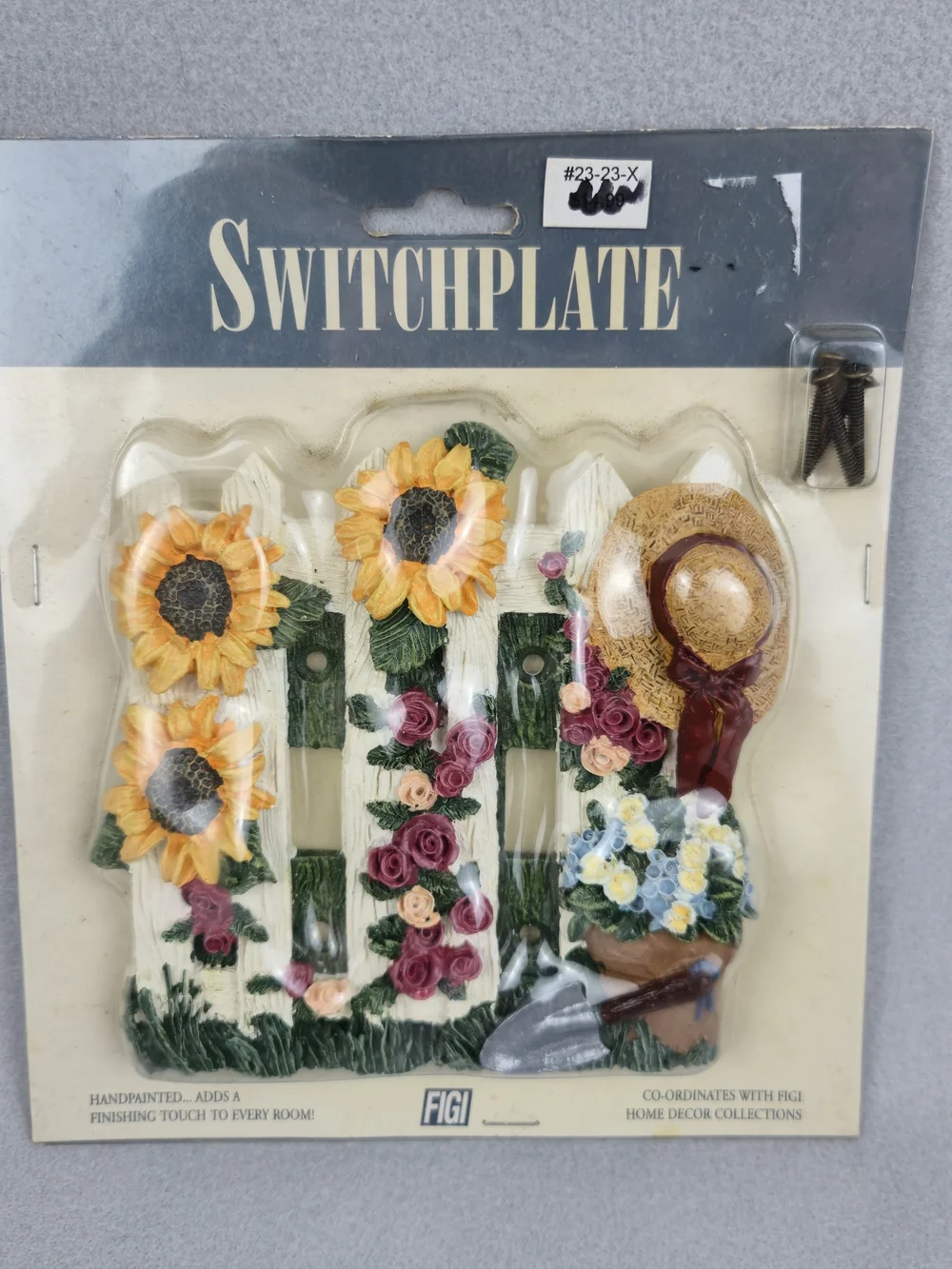 Sunflower Garden Fence Decorative Switchplate - Yellow Floral
